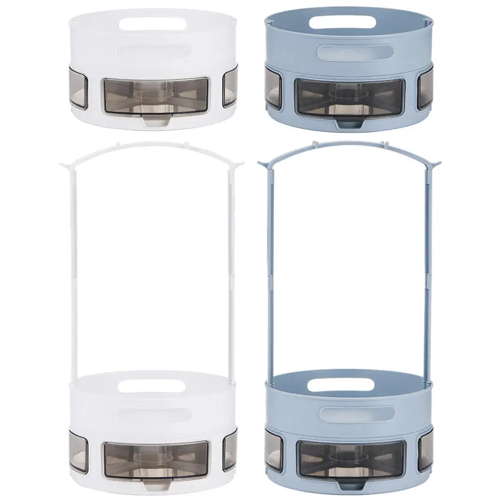 

Вращающийся органайзер для шкафа, органайзер для макияжа, экономия места, шкаф-органайзер для отдыха, шкаф, лоток для хранения для холодильн...