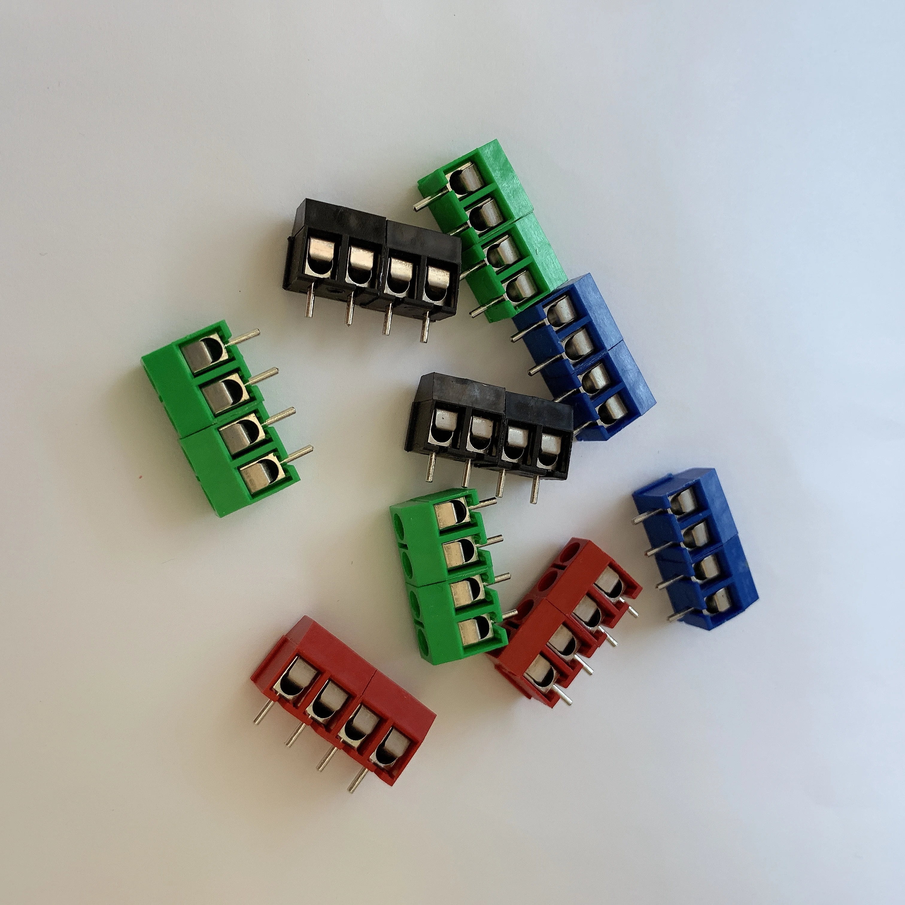 20 штук/партия kf301 4p с соединением внакрой винт PCB интервал 5 0 разъема терминала