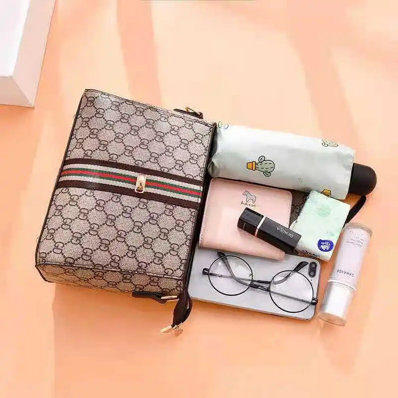 2022 fashion new ladies high quality modern women shoulder bag portable printing one shoulder messenger bag crossbody bag free global shipping