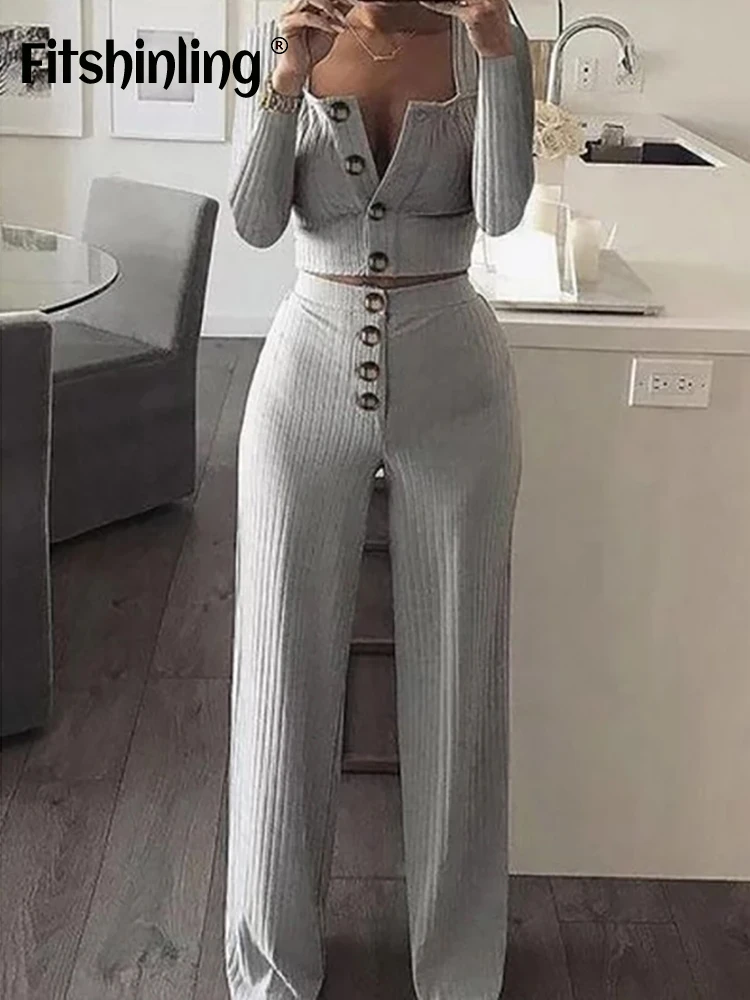 

Пижама женская на пуговицах с длинным рукавом, 2 предмета