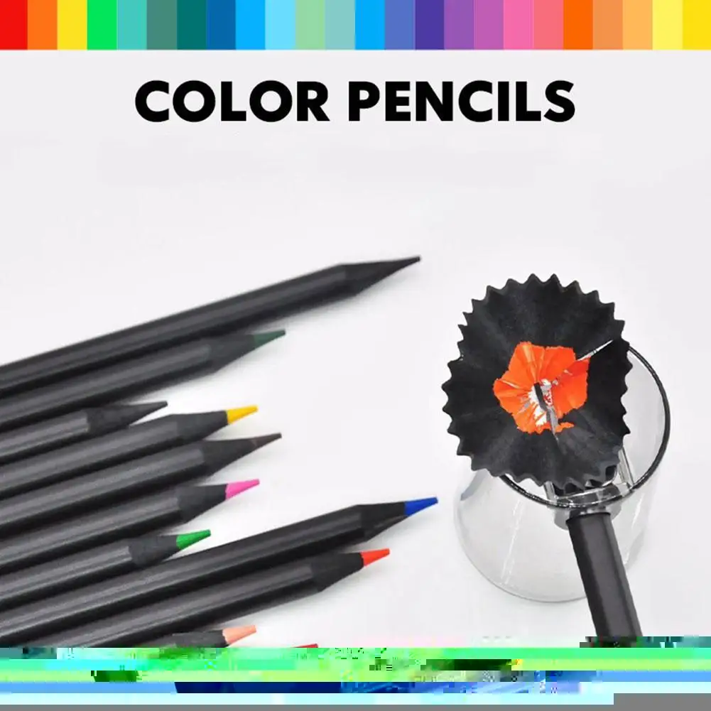 

12pcs Set Color Standard Pencils Diamond Pencil Drawing School Material For wood Supplies stationery Pencils Office N8Q2