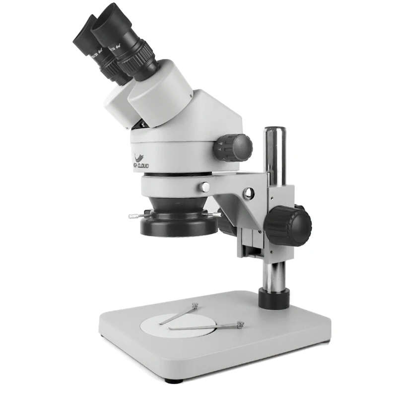 

7-45X Big Size Metal Stand Stereo Binocular Microscope + 0.5X 2X 1X Auxiliary Objective Lens For LAB Phone PCB Soldering