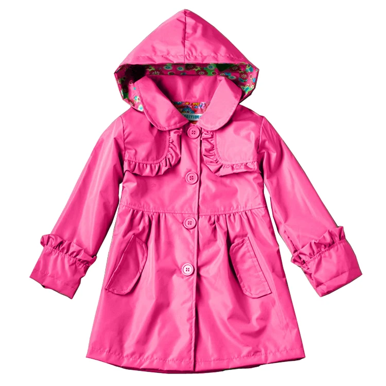Плащ для девочек 2020 весенне осенние куртки плащ непромокаемая верхняя одежда
