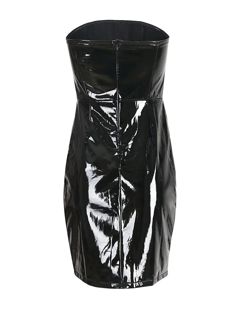 Женское мини-платье повседневное сексуальное Клубное черное облегающее платье в