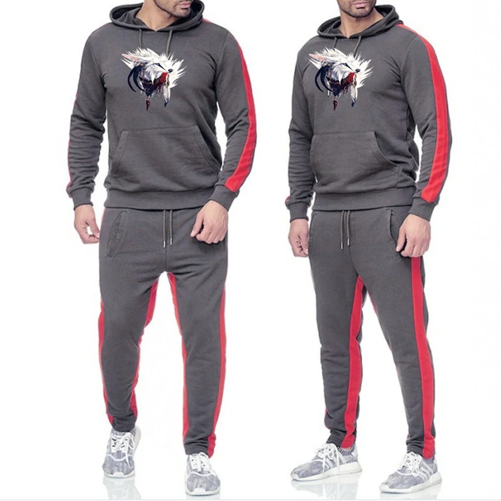 Мужской спортивный костюм sudadera повседневный Камуфляжный свитер с капюшоном и