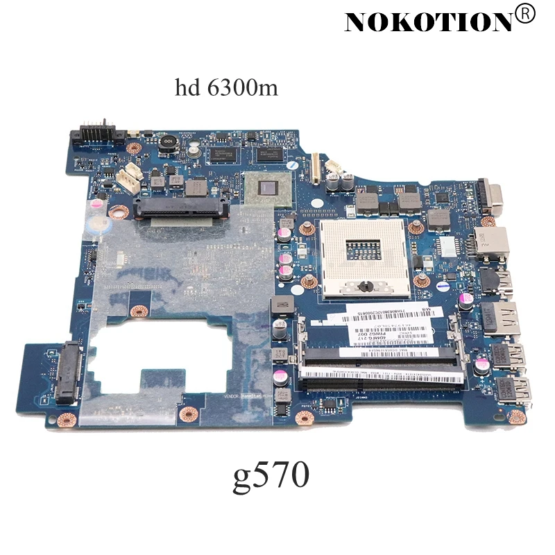 NOKOTION PIWG2 LA 6753P основная плата Материнская для ноутбука Lenovo G570 системная HM65 DDR3