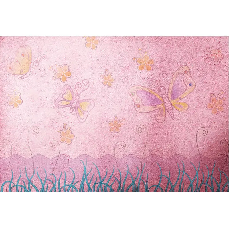 

Chery Pink Flowers Printing Backdrop Party Room Decor Photo Booth Studio Prop