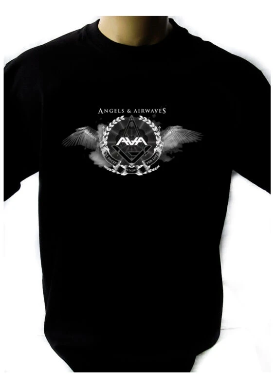 Новая Черная футболка с логотипом ANGELS AND AIRWAVES рок-футболка рок-группа | Мужская