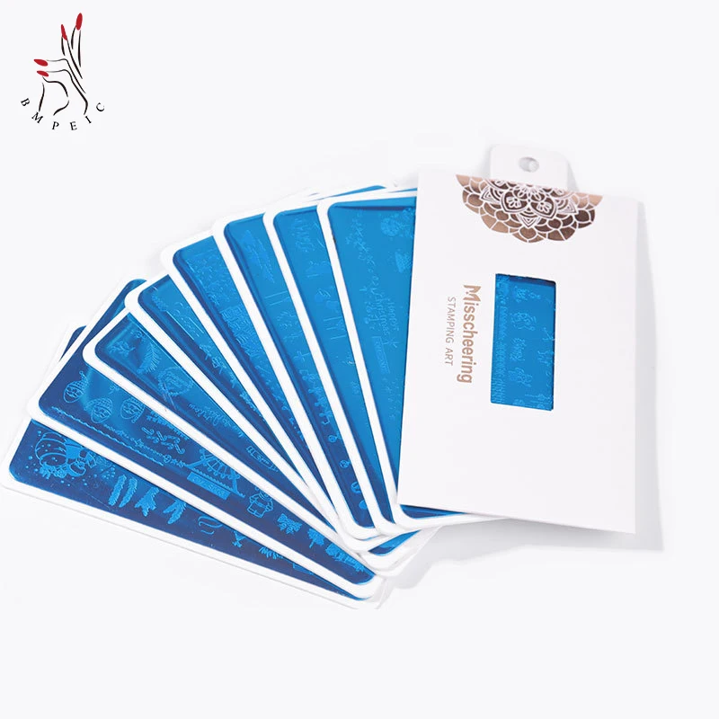 

Stainless Steel Nail Art Plate Design Stamping Image Line Pictures Template Christmas Printing Stencil DIY Manicure Accessories