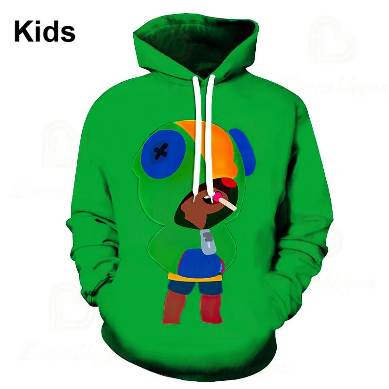 

Long Sleeve Jacket Coat Sandy Shooting Game Leon and Star,Crow 3d Hoodie Jacket Boys Girls Kids Sweatshirt Teen Clothes