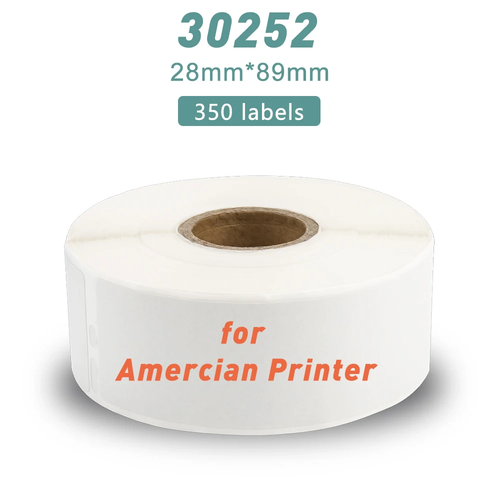 Термобумага LW30252 30252 рулон этикеток печатная бумага наклейка клейкая 28*89 мм для
