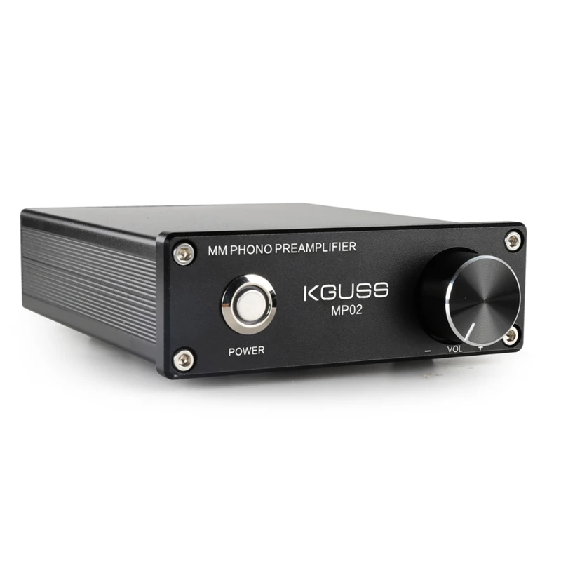 Black Kguss Mp02 Phono Предварительный усилитель долгоиграющая запись плеер мини мм Phono предусилитель аудио усилитель - Цвет: Black