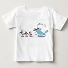 2020 летняя детская футболка Oggy и тараканы Детская футболка с коротким рукавом для мальчиков и девочек из чистого хлопка дышащая футболка