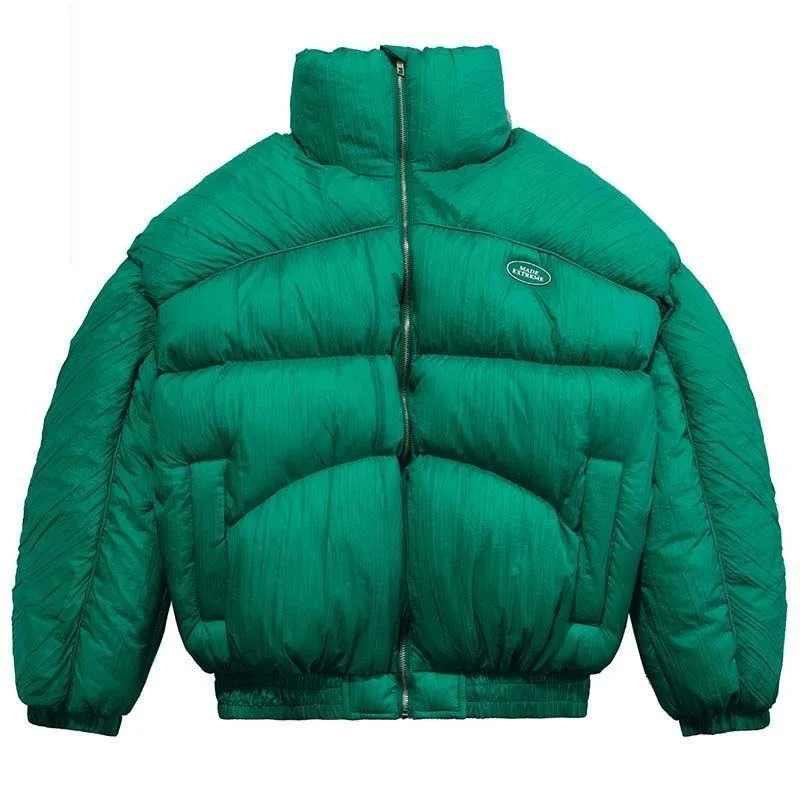 

Пуховая хлопковая парка для мужчин и женщин, брендовая Толстая Повседневная парка на молнии со съемной подкладкой в стиле хип-хоп