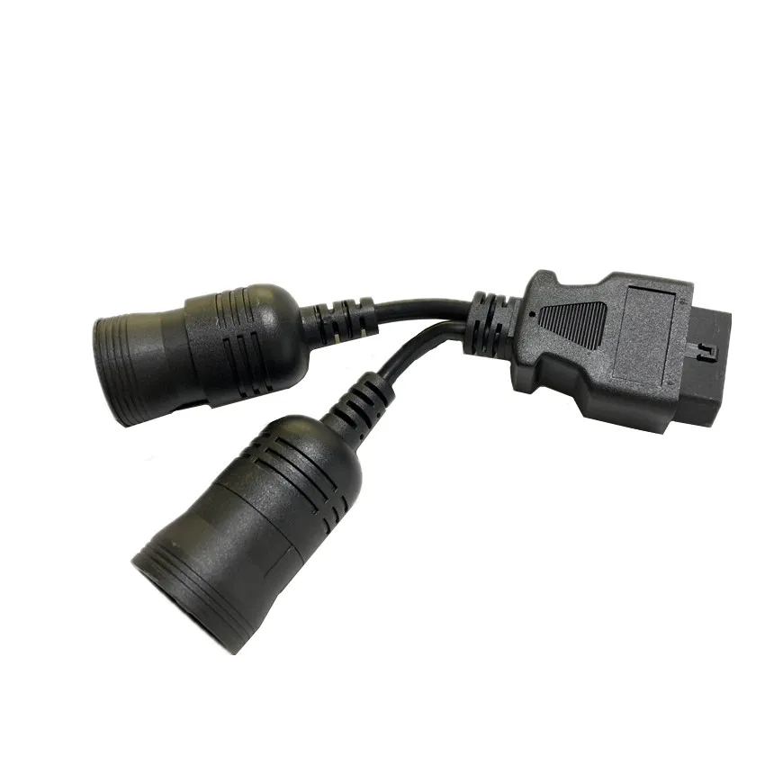 Автомобильные разъемы Y-образный кабель OBD2 16-контактный разъем мама к J1708