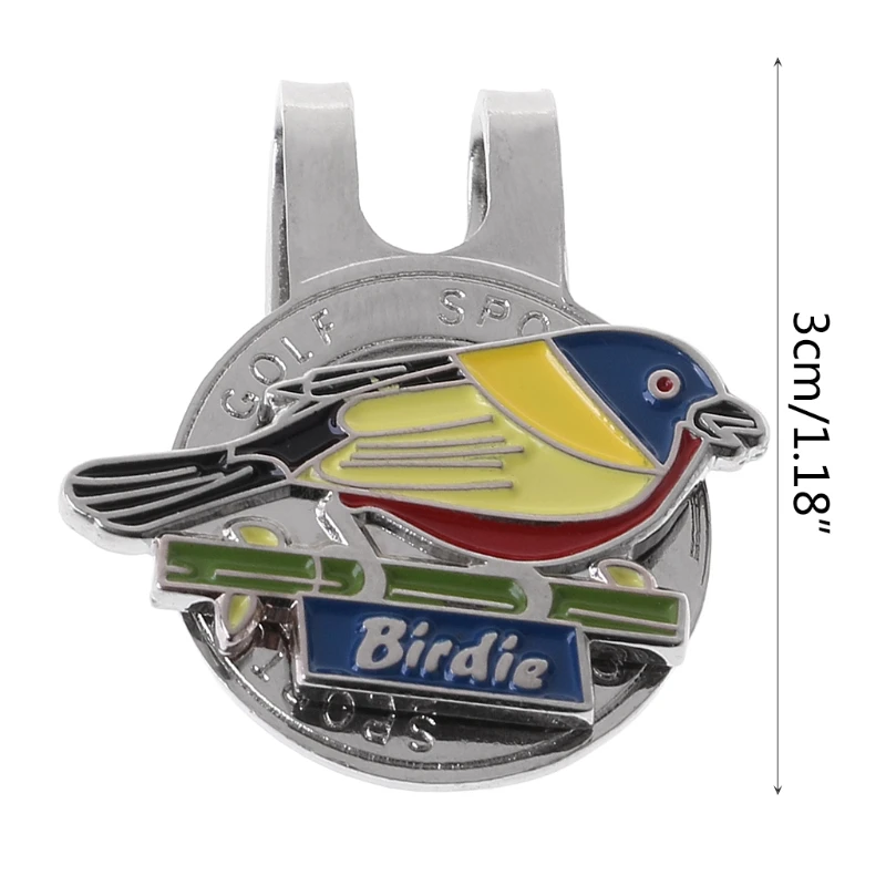 

Personalized Bird Golf Ball Marker With Magnetic Hat Clip Clamp Accessories Gift