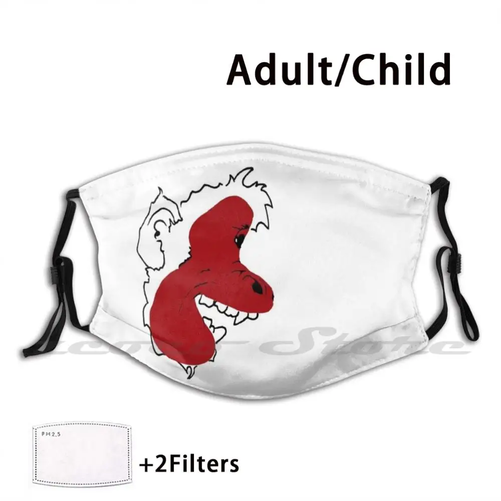 

Gorilla Custom Pattern Washable Filter Pm2.5 Adult Kids Mask Gorilla Dominguez Animal Cartoon Monkey Ape