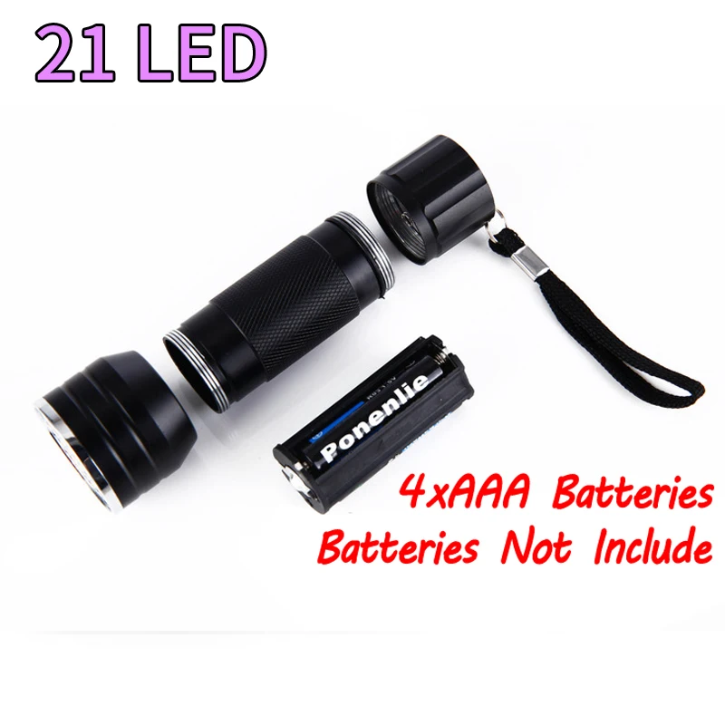 Wifreo 9/21 LEDs Fly Tying UV Curing Lamp Torch / Flashlight for Fly Fishing Flies Epoxy Curing Finish Tool Fly Tying Tools