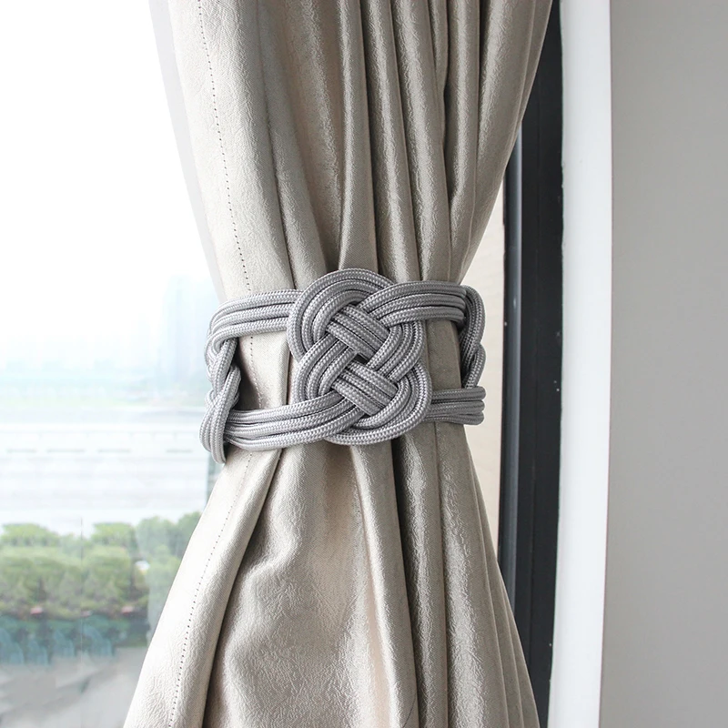

1Pc Creative Curtain Holder Cilp Strap Home Decorative Room Accessories Simple Window Buckle Rope Handmade Curtain Tieback