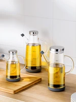 nordic thickened high boron silicon glass jug leak proof bottle with scaled home kitchen can soy sauce bottle vinegar pot