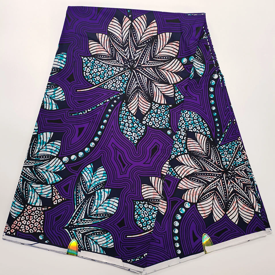 

6 Yards Mitex Wax Print/ African Fabrics Kitenge/Pagnes/Tissues Africain/ Lapa/Chitenge HS-63