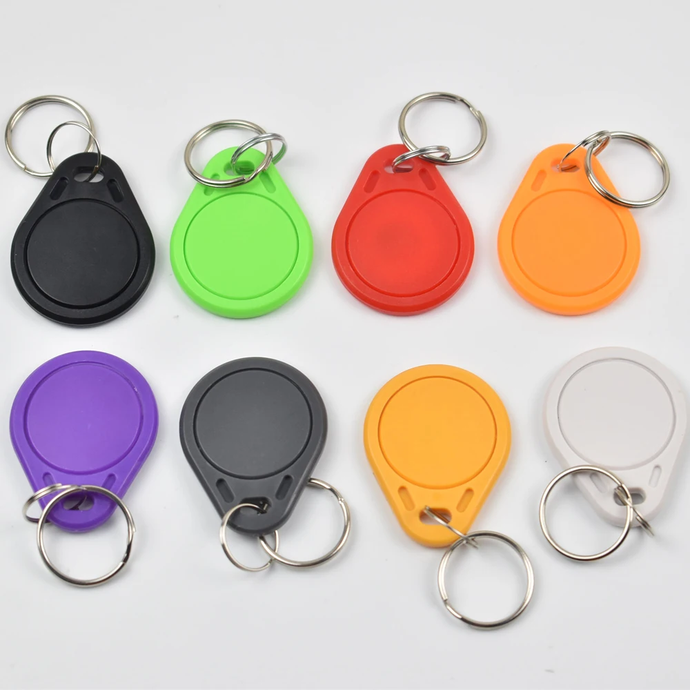 

500pcs/lot RFID key fobs 13.56MHz proximity NFC 213 tags NFC213 keyfob tag for all nfc products