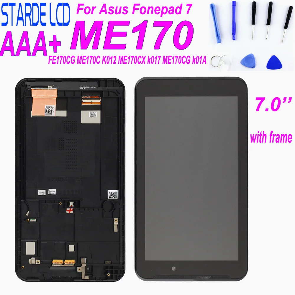 Для 7 ''для Asus MeMO Pad FE7010CG FE170CG FE170 ME170C ME170 K012 K017 K01 ЖК дисплей Дисплей кодирующий