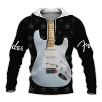 beautiful electric guitar 3d all over printed costume autumn winter fashion casual unisex hoodie sweatshirt zip jacket