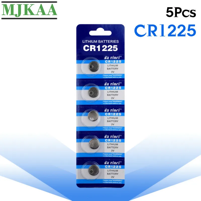 5 шт. часовая батарейка CR1225 3 в LM1225 BR1225 KCR1225 CR 1225|Часовые батарейки| |