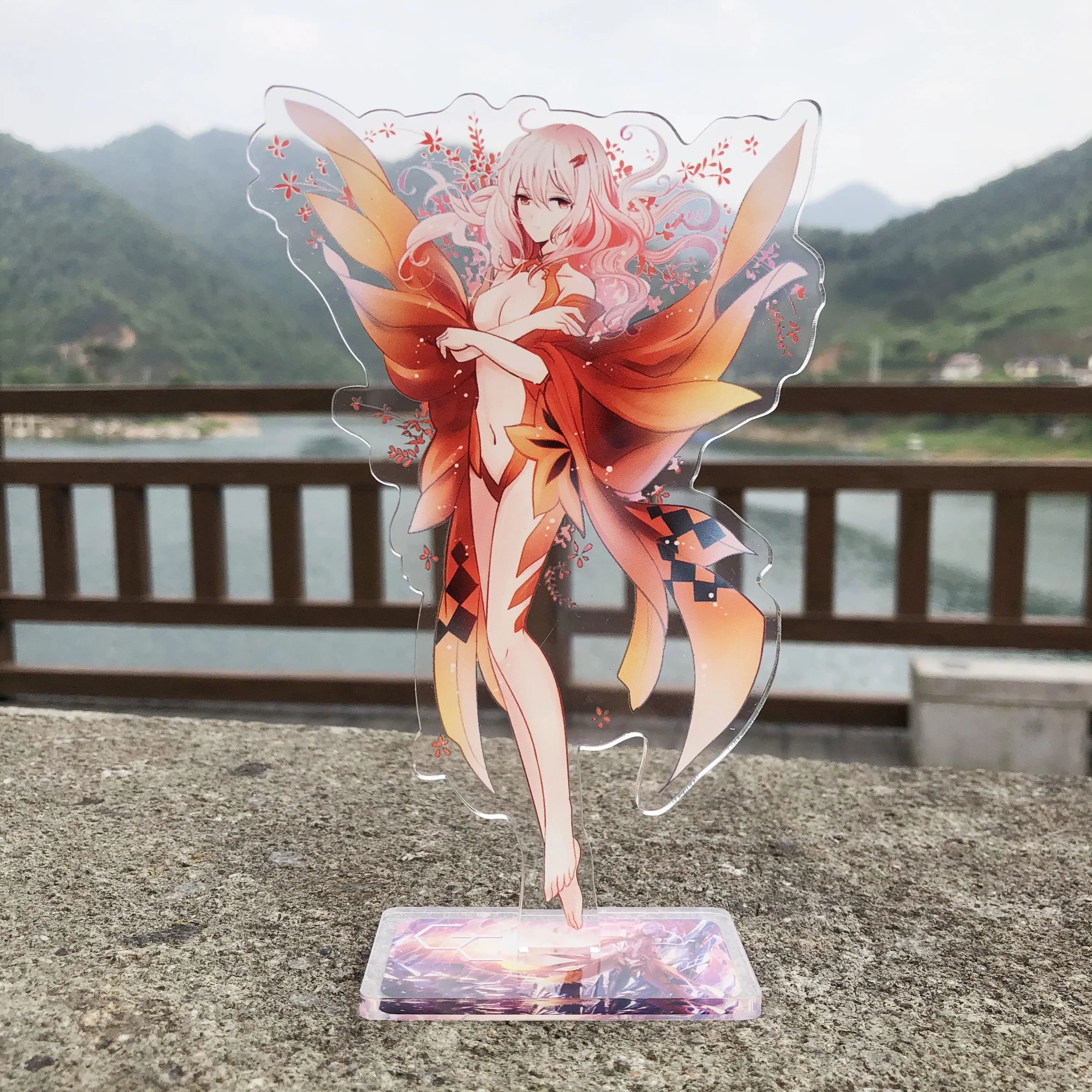 

Аниме Guilty Crown YUZURIHA INORI YUZURIHA, мультфильм фигурка на акриловой подставке модель пластина настольная игрушка брелок-подвеска
