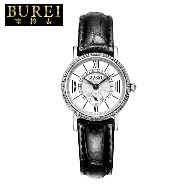 BUREI 3015 Switzerland RONDA 1064 наручные часы для женщин люксовый бренд ретро пара кварцевых
