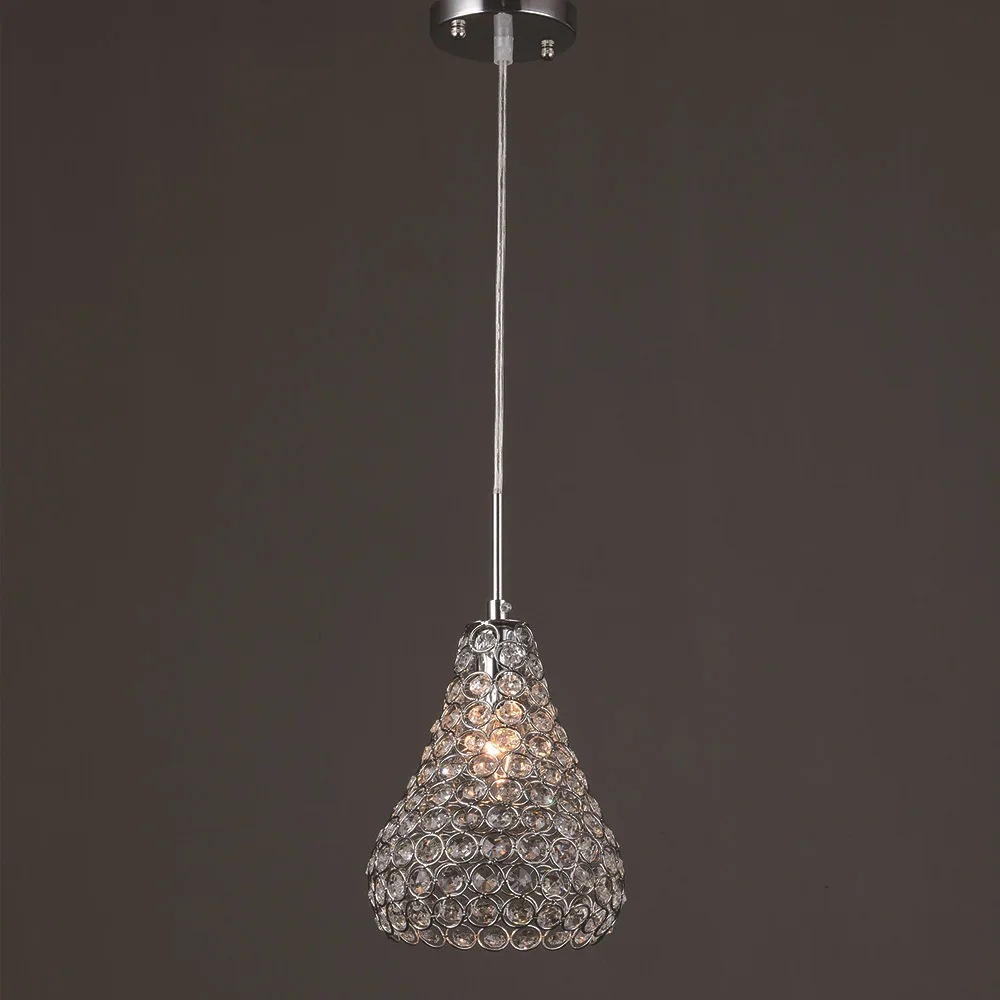 Железная хрустальная люстра Современная Минималистичная лампа для спальни