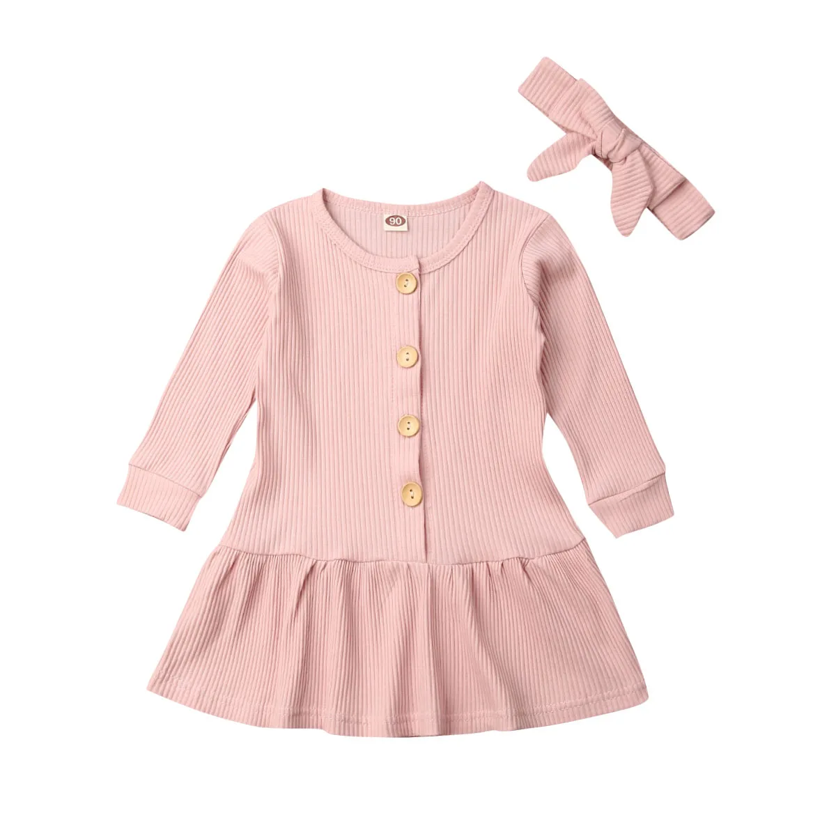 Комплект осенней одежды из 2 предметов для новорожденных девочек от 1 до 5 лет