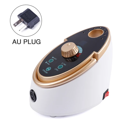 AU Plug Foreverlily высококлассная электрическая дрель для ногтей 0-35000 об/мин 65 Вт маникюрная машина для Гель-лак для нейл-арта с керамической головкой для ногтей - Цвет: AU Plug