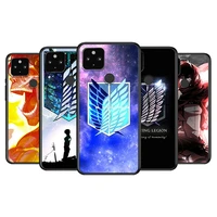 anime attack on titan soft tpu silicone black cover for google pixel 5 4a 5g 4 xl phone case