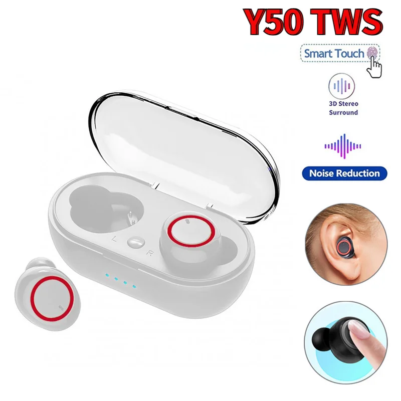 

5,0 TWS беспроводные наушники V5.0 наушники Bluetooth спортивные наушники-вкладыши Спортивная стереогарнитура с микрофоном для смартфона