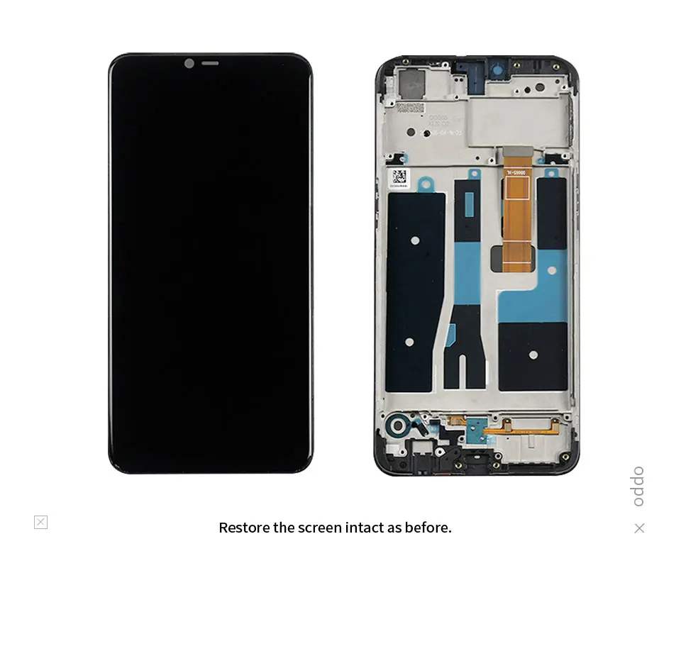 6," ЖК-экран для OPPO A5 A5S AX5 AX5S, сенсорная панель, дигитайзер для OPPO A5 AX5, дисплей с рамкой