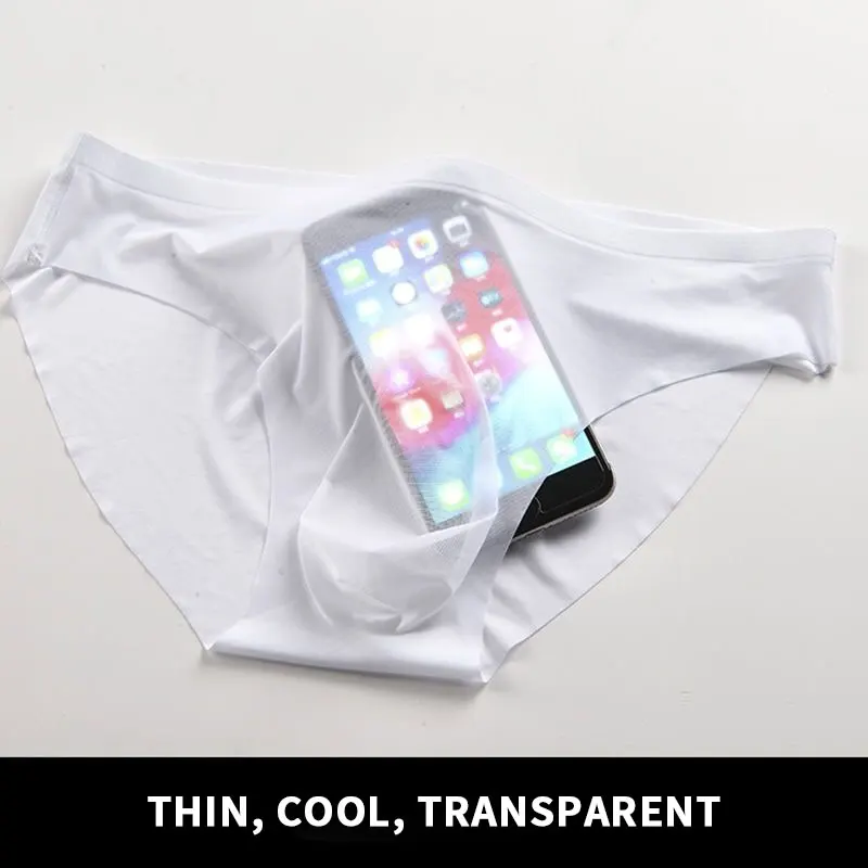 3 шт. мужское нижнее белье трусы летние мужские ультра-тонкие прозрачные с низкой