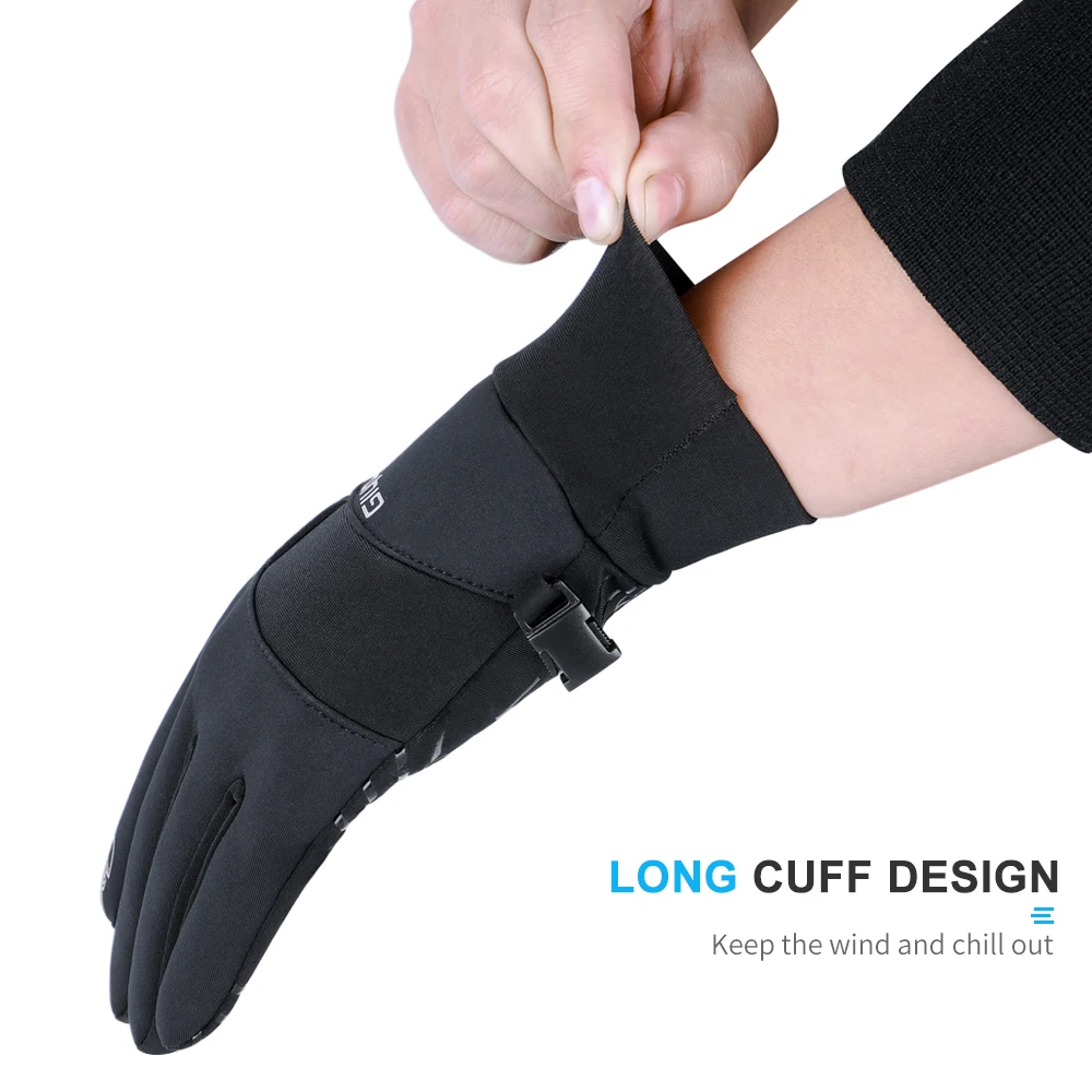 Перчатки велосипедные унисекс зимние ветрозащитные теплые | Спорт и развлечения