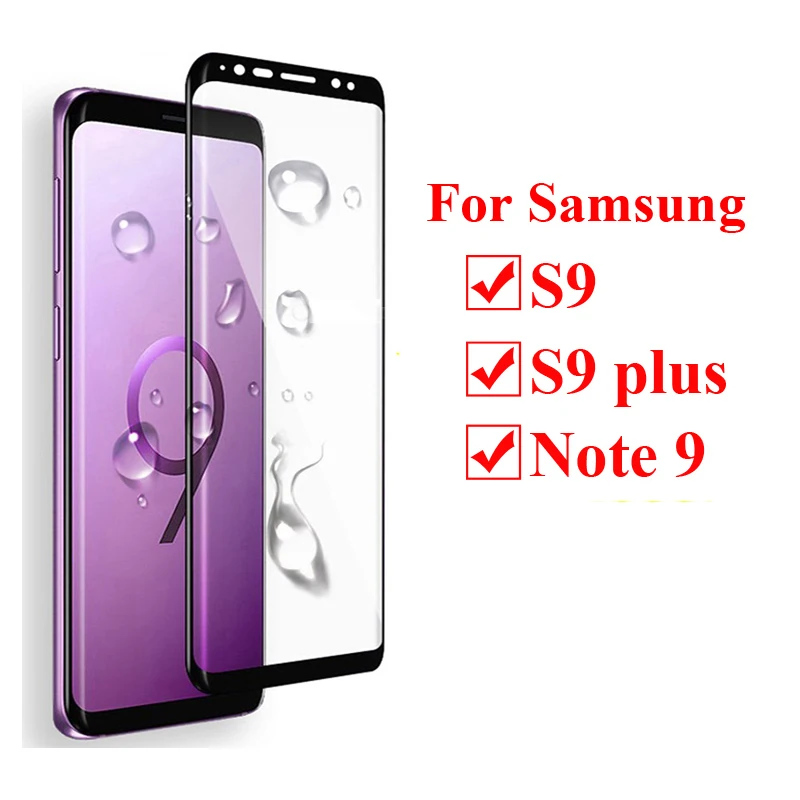 tempered glass for samsung note 9 s9 plus phone case Protective on galaxy note9 s9plus safety Accessories film original 3d |