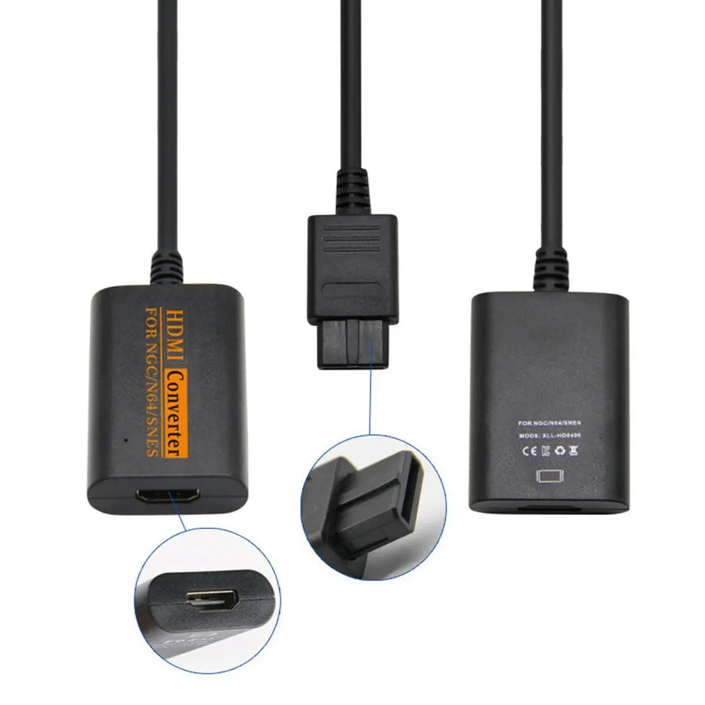 Совместимый с HDMI преобразователь Переключатель для N64 SNES NGC SFC в HDTV видео Scart