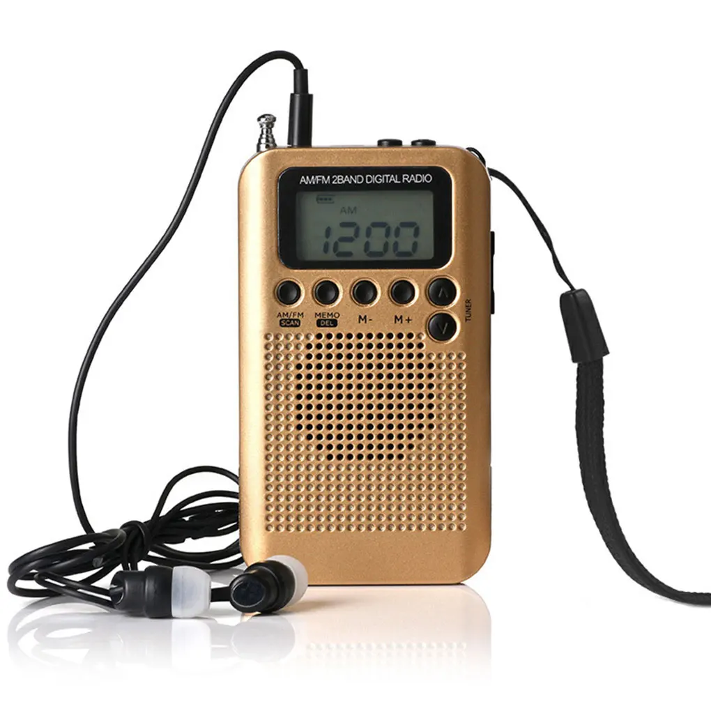 Портативный карманный цифровой радиоприемник AM/FM с настройкой 3 5 мм - купить по