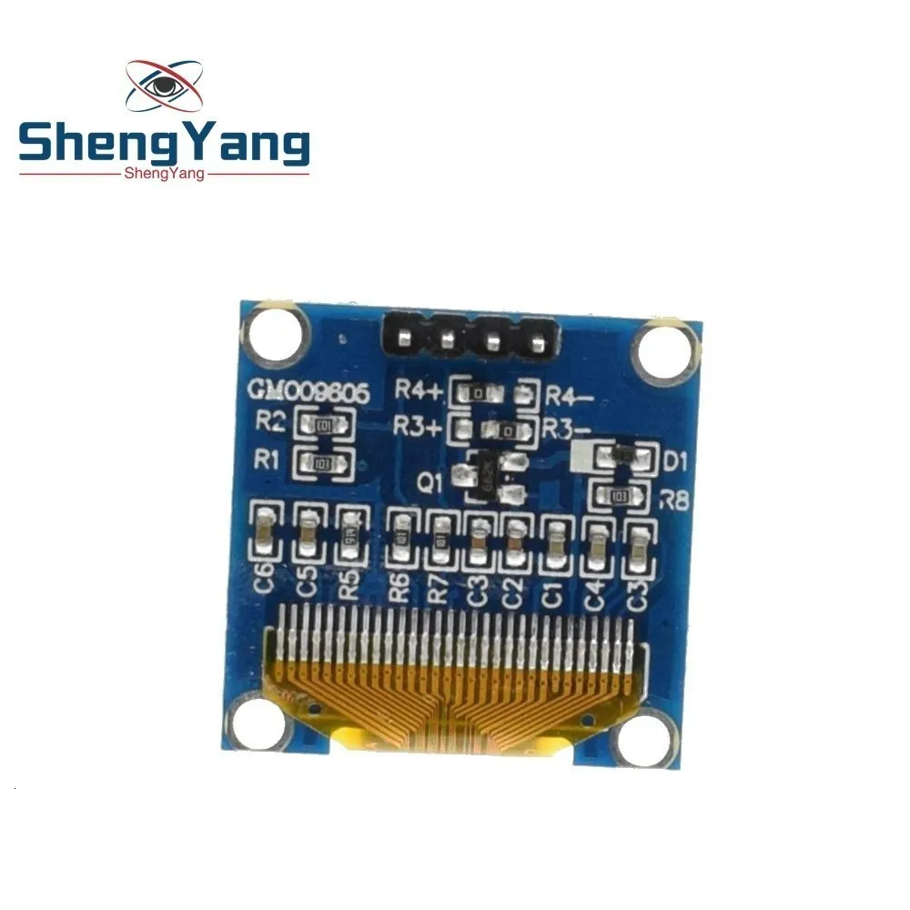 0,96 дюймов IIC Серийный желтый синий OLED дисплей модуль 128X64 IEC SSD1306 12864 плата с ЖК-экраном GND VCC SCL SDA 0,9" для Arduino