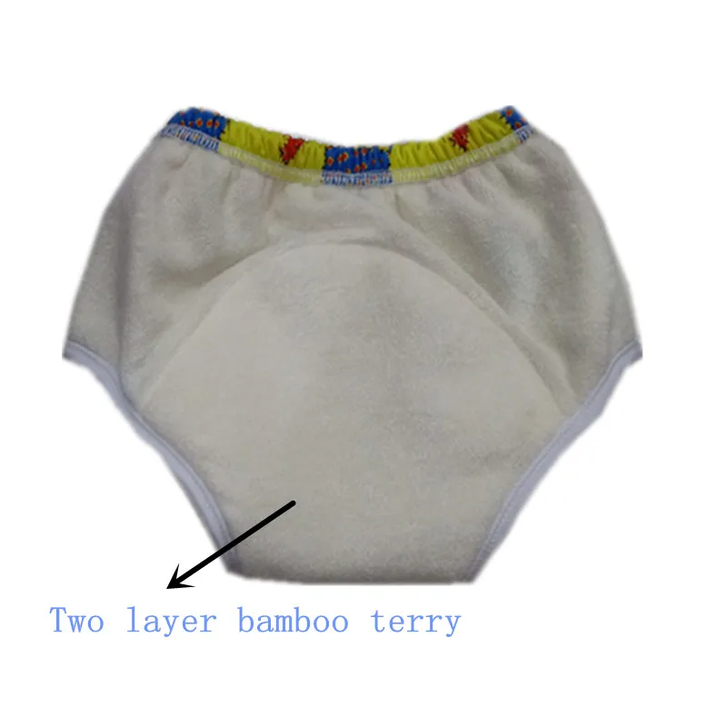 Baby Training Pants Cloth Diaper Reusable Washable Cotton Elastic Waist Cloth Diapers Nappy