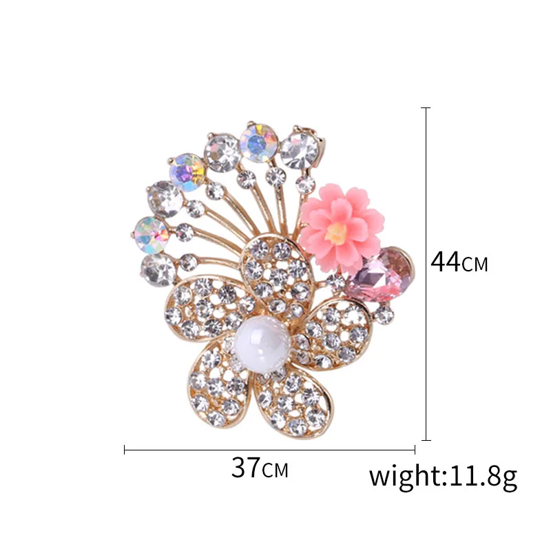 Модная брошь в виде цветка Корейском стиле роскошная атмосферная высокого
