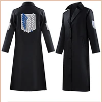 popular anime attack on giant two dimensional peripheral mid length trench coat freedom wings cosplay anime costume polyester