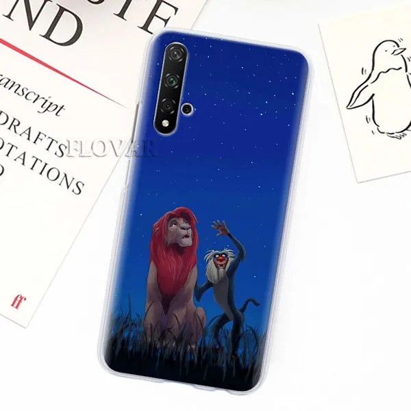 012 Чехлы для телефонов Lion King Simba для huawei Y5 Y6 Y7 Y9 Honor 20 Lite 8X 9X Pro View 20 жесткий чехол - Цвет: 012
