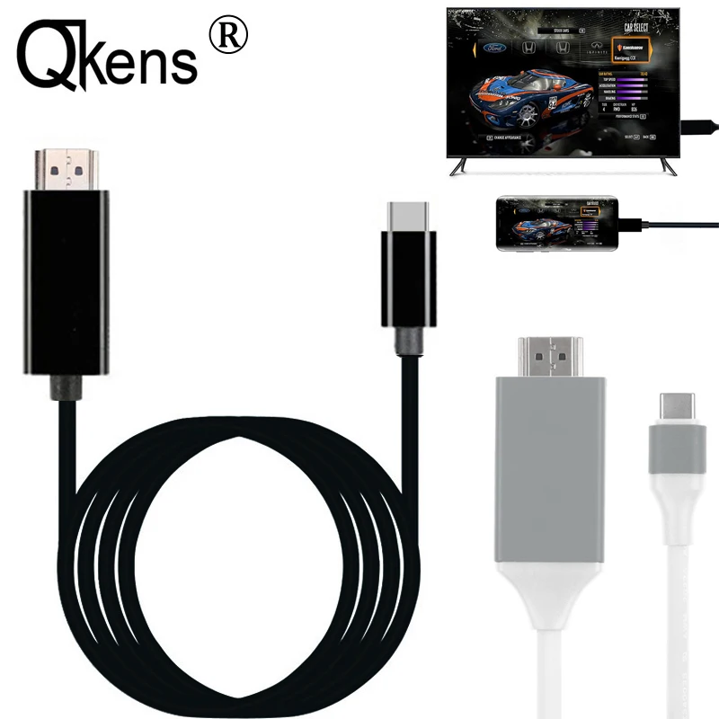 Кабель TypeC к HDMI Тип C телефон телевизору проектор видео Шнур адаптер для Macbook Huawei P20