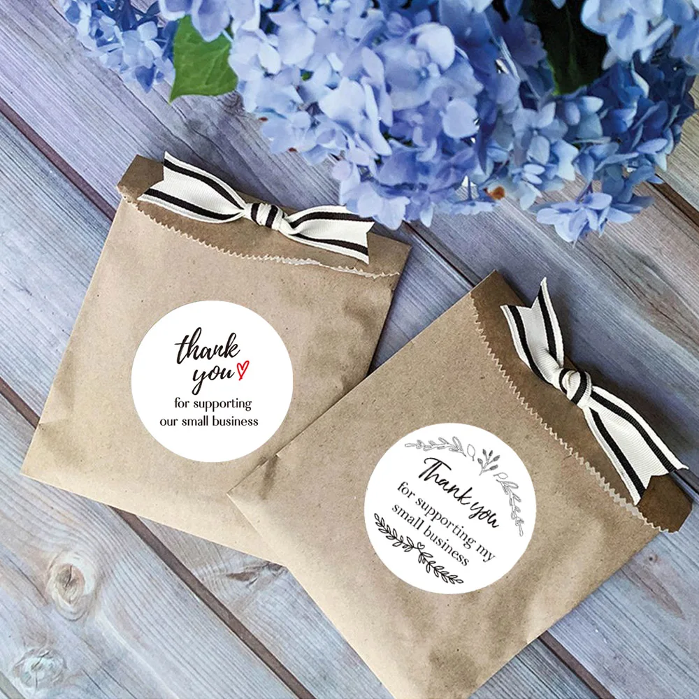 

500Pcs Thank You Stickers Seal Labels Multiple Color for Promotion Bags Envelopes Shop Packaging Poly Mailers Adhesive Decoratio
