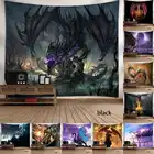 Психоделический гобелен дракона, настенное художественное украшение, настенные гобелены для гостиной, полотенце, одеяло, фон